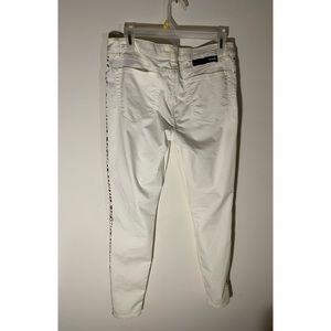 New Hurley, white cheetah side jeans